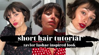 3 EASY Ways To Style A Short Bob With Bangs [upl. by Amikay]