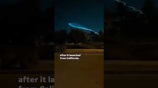 SpaceX rocket shines above Phoenix after liftoff Shorts [upl. by Nahsad]