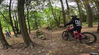 Grenoside woods mtb steel city downhill track ebike [upl. by Anissej]