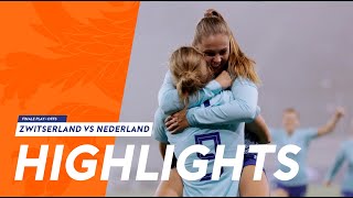 Highlights Zwitserland  OranjeLeeuwinnen 13112018 [upl. by Justicz]