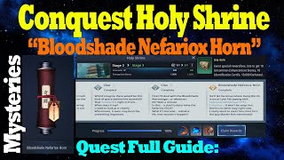 Bloodshade Nefariox Horn quotMysteries Questquot Full Guide Mir4 [upl. by Ahsrop37]