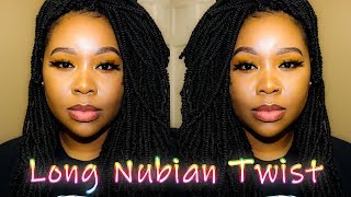 Crochet Long Nubian Twist Hair Tutorial  UNIQUERENEE  DoRenee Beauty Supply [upl. by Kalie]