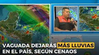 Vaguada dejarás más lluvias en el país según Cenaos [upl. by Ennagrom562]