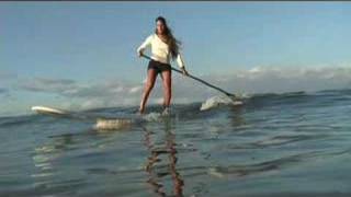 SUP HOW TO CATCH WAVES stand Up paddle boarding [upl. by Aleibarg413]