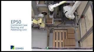 Combined case packing and palletizing unit  EP50 [upl. by Yraillih578]