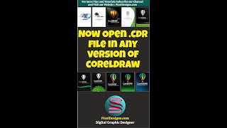 How to open Higher Version CorelDraw File in Lower or any Version of CorelDraw coreldrawtutorial [upl. by Nereen]