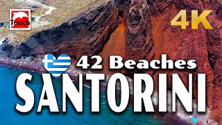 42 Best Beaches of SANTORINI Greece 4K ► Top Places amp Secret Beaches in Europe touchgreece [upl. by Anitnatsnok]