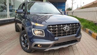 Hyundai Venue Denim Blue Color in OutdoorExteriorInteriorampDriving in 4K 60FPS [upl. by Colp]