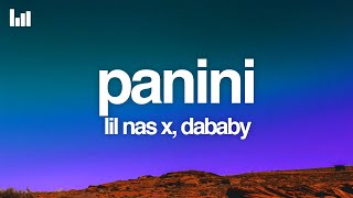 Lil Nas X  Panini Lyrics ft DaBaby [upl. by Norri]