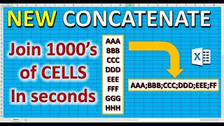 Concatenate multiple cells quickly  learn in 2 minutes how to combine cells with commas amp spaces [upl. by Coad400]