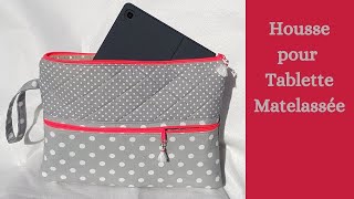 Tuto diy matelassage débutant  coudre une Pochette housse matelassée pour Tablette ou Zenbook 🥰 [upl. by Rotman299]