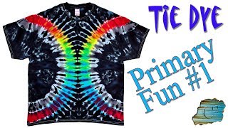 Tie Dye Primary Colors Fun Liquid Dye [upl. by Teuton]