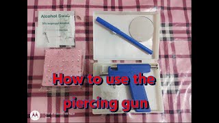 How to use piercing gun [upl. by Acherman]