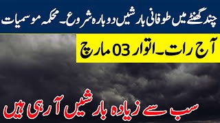 Nonstop rains hailstorm and winds will continue tonight  Pakistan Weather report  Weather update [upl. by Seigler]