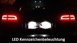 🛠 Kennzeichenleuchte  Kennzeichenbeleuchtung beim Audi A6 durch LED ersetzen [upl. by Ojoj425]