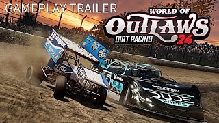 World of outlaws Dirt racing 24 Gameplay Trailer [upl. by Atselec]