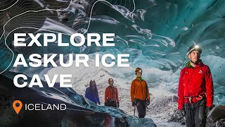 The Epic Askur Ice Cave on Myrdalsjökull  Iceland [upl. by Enelaehs]