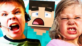 INSANE BROTHER AND SISTER FIGHT OVER MINECRAFT MINECRAFT TROLLING [upl. by Shirline]