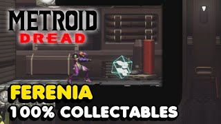 Metroid Dread  Ferenia 100 All Collectable Locations Guide [upl. by Hussar]