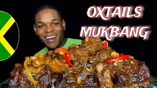 GIANT OXTAILS STEW MUKBANG  JAMAICAN OXTAILS AND BEANS MUKBANG  JAMAICAN FOOD MUKBANG [upl. by Hajed]