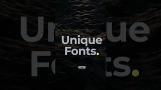 🔥 Unique Fonts Part 3 😍 freefonts fonts fontstyles typeface [upl. by Carl]