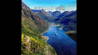 Geiranger Norway 4k Drone shorts [upl. by Clementina]