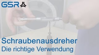 Schraubenausdreher  Die richtige Verwendung [upl. by Wicks]