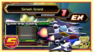 KH2 gummi  Splash Island EX Mission 1 Rank S Medal Lv 30 recommended gummi ship for easy clear [upl. by Kemp982]