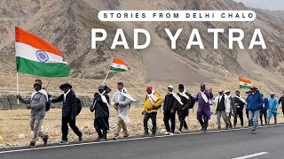 Stories from the Delhi Chalo Pad Yatra 🇮🇳 Ft loshaykishayri [upl. by Rebe]