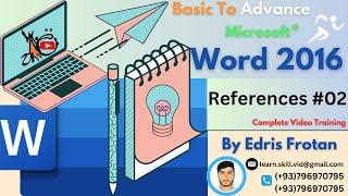 MSWord  References  Part 02 [upl. by Nikal]