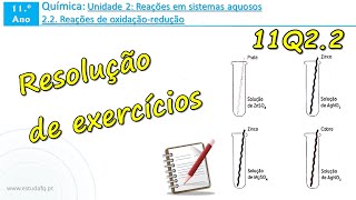 11º  Q22  Exercícios  Poder oxidante e redutor  Série eletroquímica [upl. by Alebasi275]