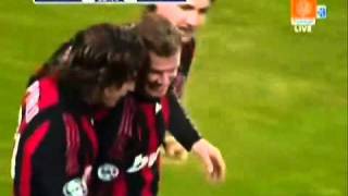 Beckham Goal AC Milan vs Genoa High Quality [upl. by Jarrow246]