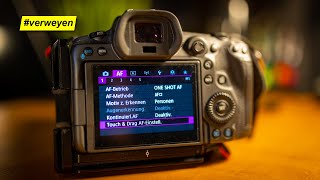 Canon EOS R5R6  AFMenu Alle Einstellungen Schritt für Schritt [upl. by Koziarz]