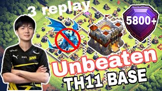 NEW BEST TH11 WARTROPHY BASE  LINK 2024  TH11 ANTI 2 STAR BASE 2024  TH11 BASES CLASH OF CLANS [upl. by Swanhildas]