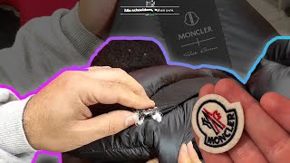 Daunenjacke selbst flicken So geht’s  Moncler Daunenjacke mit Riss [upl. by Lotti404]