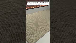 Sisal carpet is your best choice looking forward to your message carpet qualitycarpet sisalrug [upl. by Yhtuv]