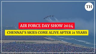 Air Force Day Show 2024 Chennai’s skies come alive after 21 years [upl. by Bettencourt146]