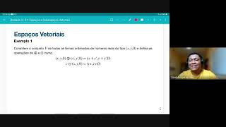 Álgebra Linear e Geometria Analítica  Espaços e Subespaços vetoriais [upl. by Gosser]