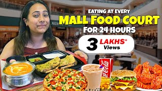 Eating at every Mall Food Court for 24 Hours  Delicious Food Challenge [upl. by Dowell]