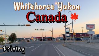 Driving in Whitehorse Yukon Canada [upl. by Ahsiekit]