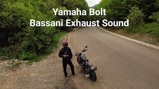 Yamaha Bolt Bassani Exhaust Sound [upl. by Atiekahs]