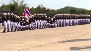 Military parade of beautiful Thailand [upl. by Behrens]