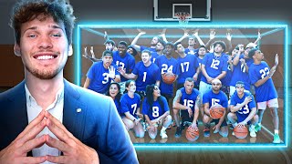 I Trapped 25 Basketball Players on my Court [upl. by Elenahc]