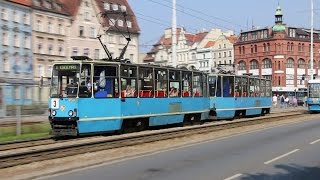 Trams in Wrocław Poland Part I Tramwaje we Wrocławiu [upl. by Acitel690]