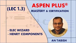 Aspen Plus V140  Electrolyte Wizard  Henry Components  Lec 13 [upl. by Airdnassac]