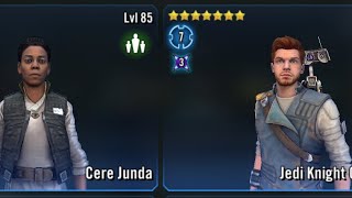 SWGOH TB  Bracca  Special Mission Cere and JKCal for the Bracca mission [upl. by Ennobe688]