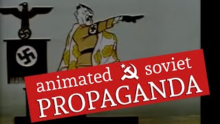 Animated Soviet Propaganda  Capitalist Sharks  Prophets and Lessons [upl. by Kelwin329]