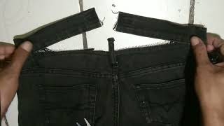 how to widen the waist size of jeans No sewing machine [upl. by Neelrihs524]