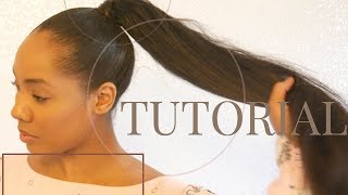 HOW TO HIGH PONYTAIL W EXTENSIONS  BOBBY PIN METHOD  BEGINNER FRIENDLY [upl. by Quirk]