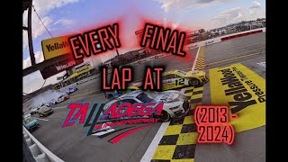 Every FINAL LAP at Talladega 20132024 [upl. by Derayne86]